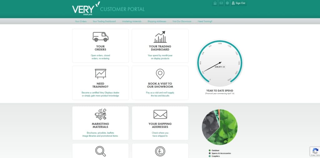 very customer portal view